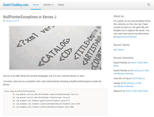 Tablet Screenshot of davidpashley.com